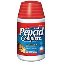 Pepcid® Complete Dual Action Antacid Tropical Fruit Chewable Tablet, 50 EA