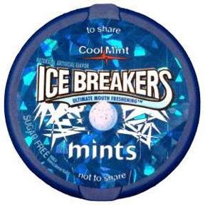 Hershey chocolates ice breakers sugar free cool mints 8 ct , each