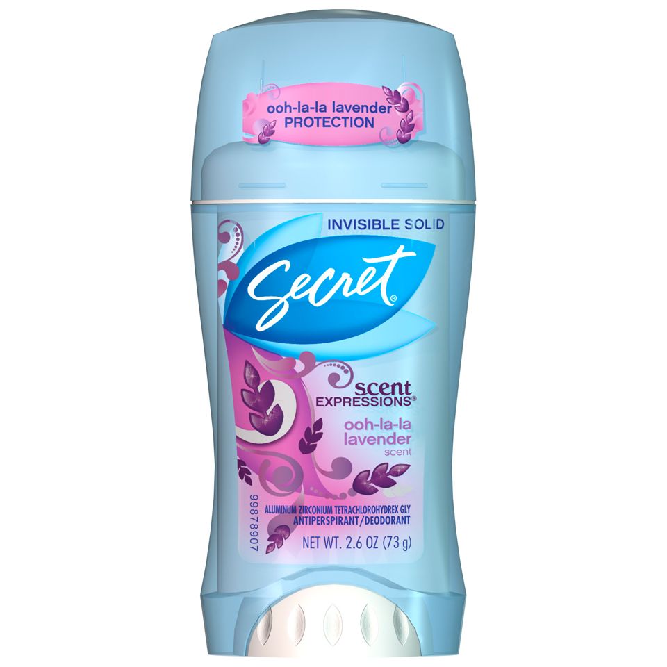 Secret Fresh Invisible Solid Antiperspirant And Deodorant, Lavender Scent, 2.6 Oz
