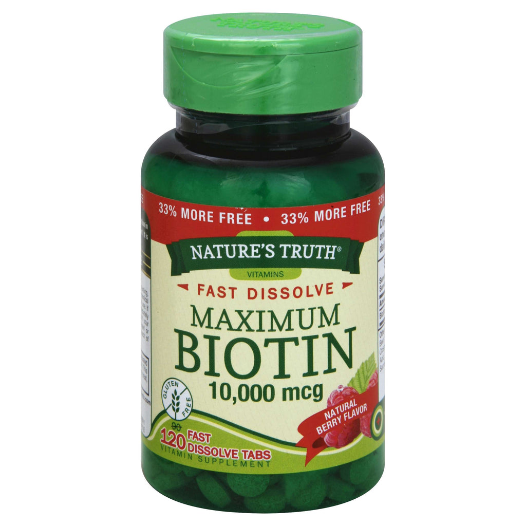 Nature's Truth® Biotin 10000 mcg Tablet, 120 EA