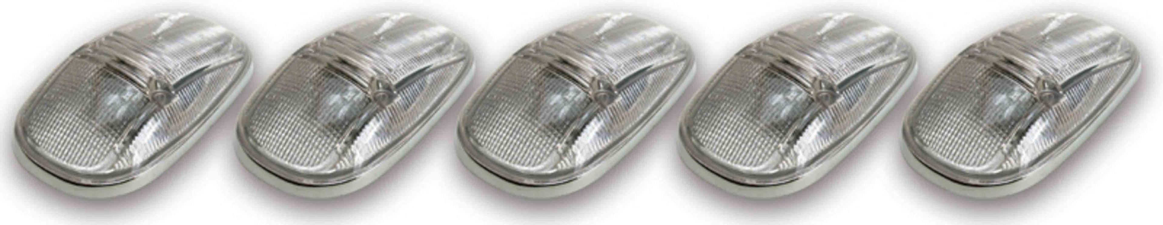 5 PC CAB ROOF LIGHT KIT CLEAR