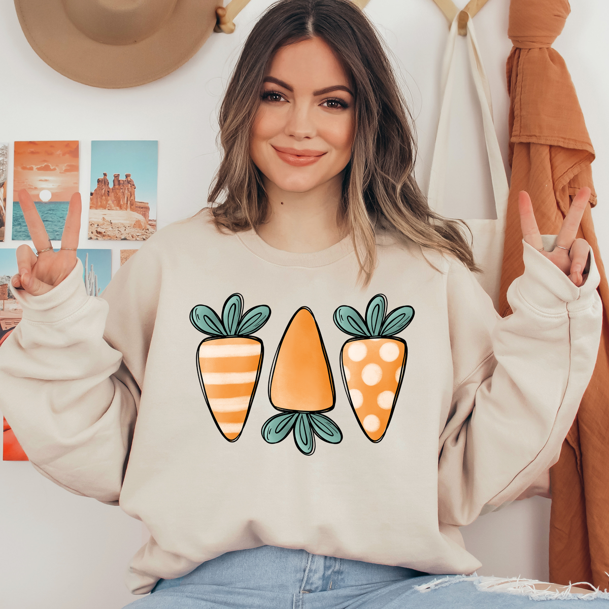 Easter Day Carrot Ready To Press DTF Transfers, DTF Hot Peel
