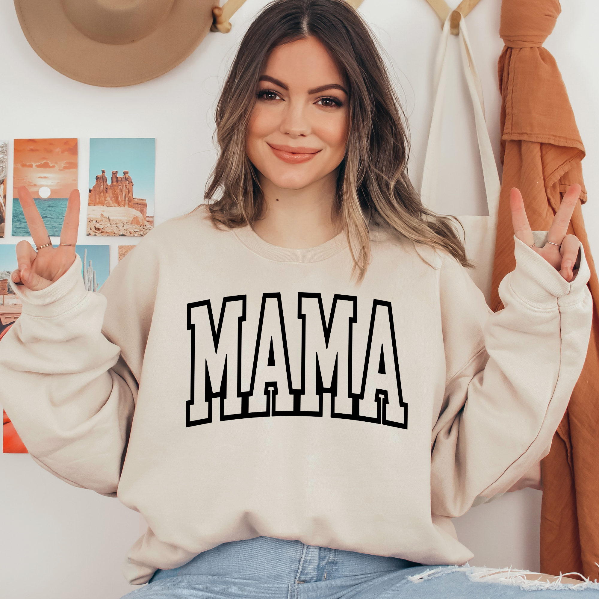 Mama Black Text Ready To Press DTF Transfers, DTF Hot Peel