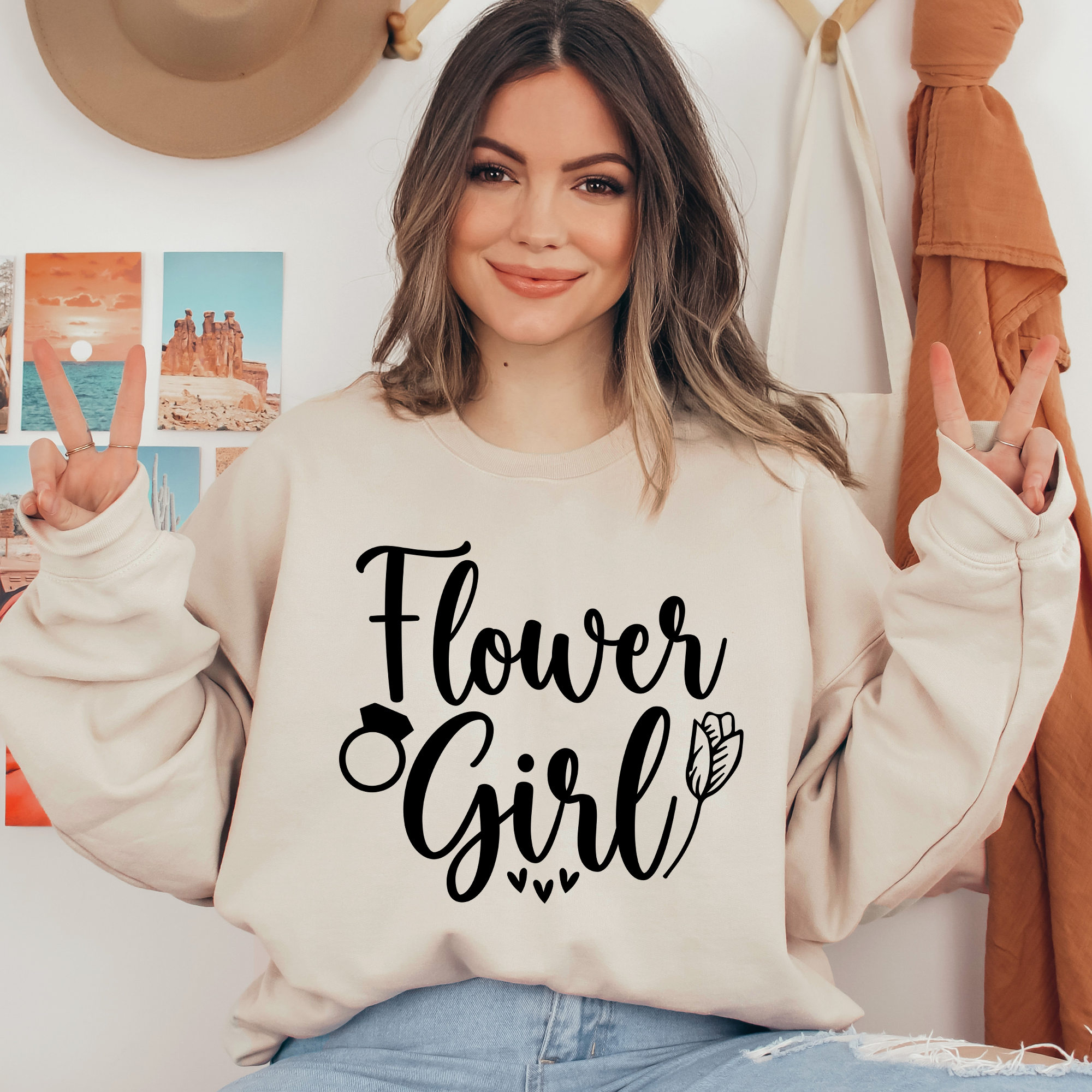 Flower Girl Ready To Press DTF Transfers, DTF Hot Peel
