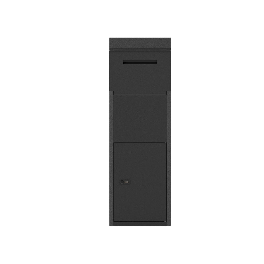 Package Delivery Box for Outside with Anti-Theft Baffle Sloped Roof