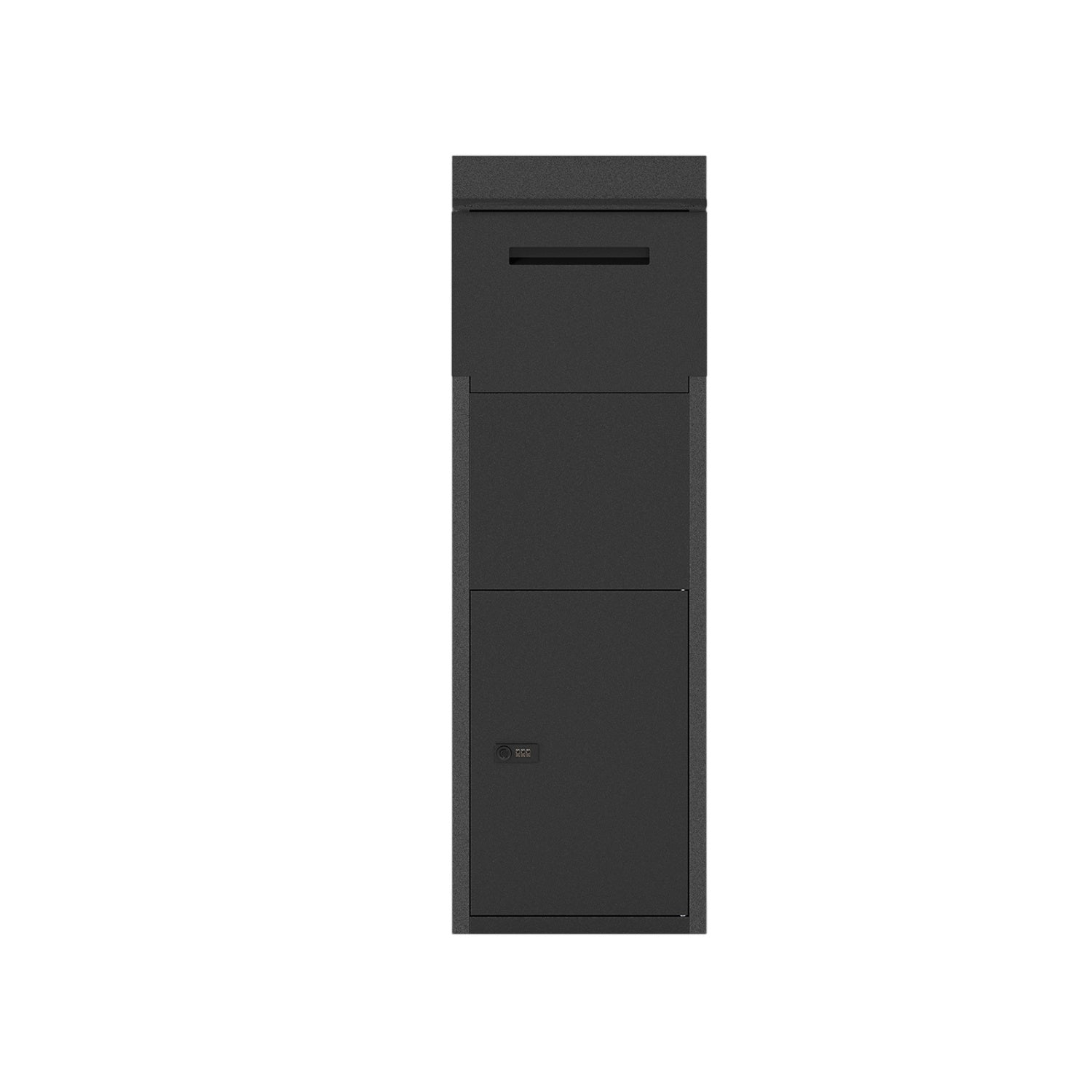 Package Delivery Box for Outside with Anti-Theft Baffle Sloped Roof