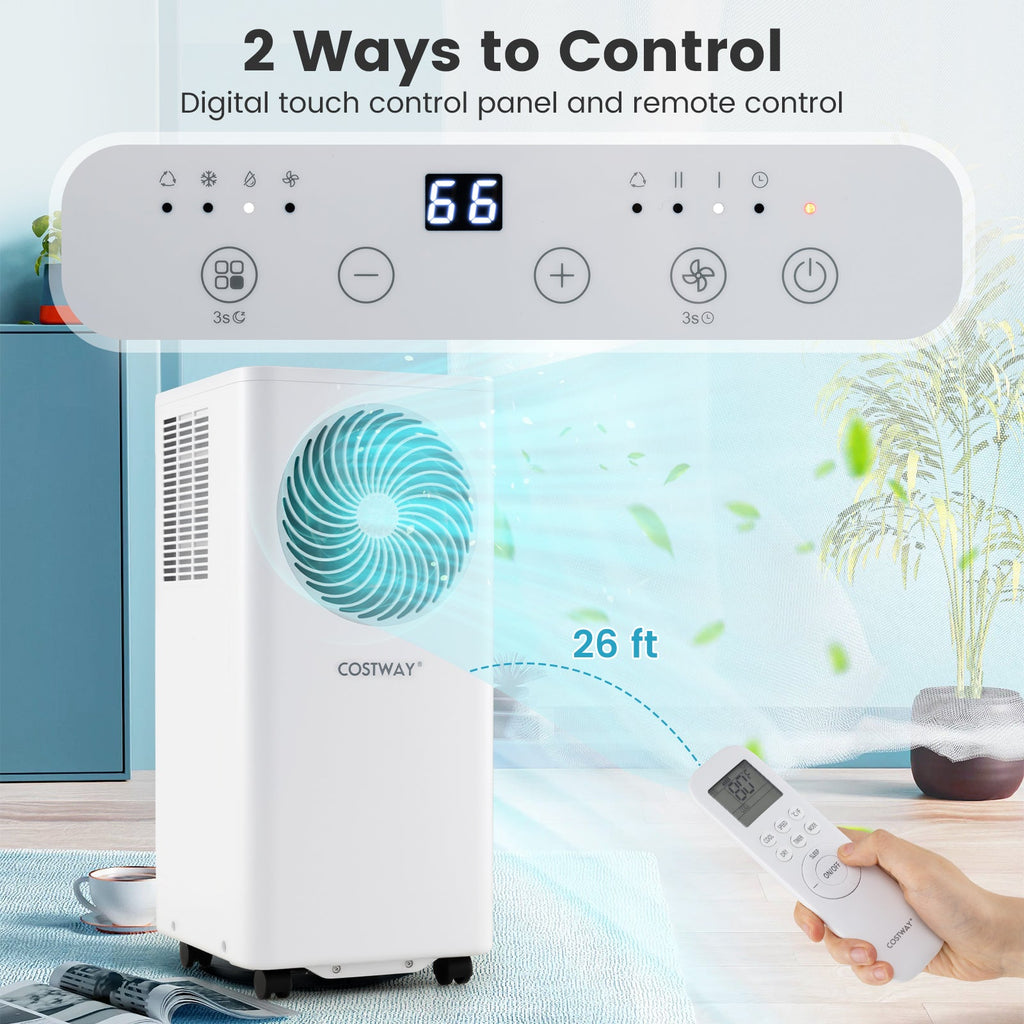 8200/10000 BTU Portable Air Conditioner 3-in-1 Stand up AC Unit with Dehumidifier
