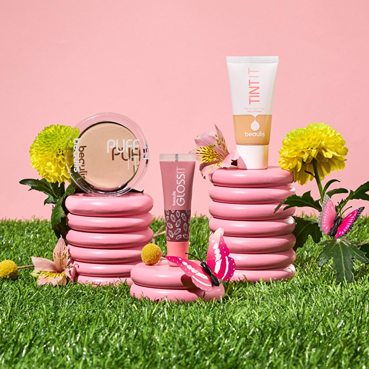 Beaulis Puff It Powder 130 Porcelain - Long-Lasting Powder Foundation for Flawless Finish
