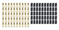 Ring Terminal #10 10-12 Ga w/Heat Shrink 50pk - 5747050