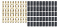 Ring Terminal #10 8-10 Ga w/Heat Shrink 50pk - 5747550