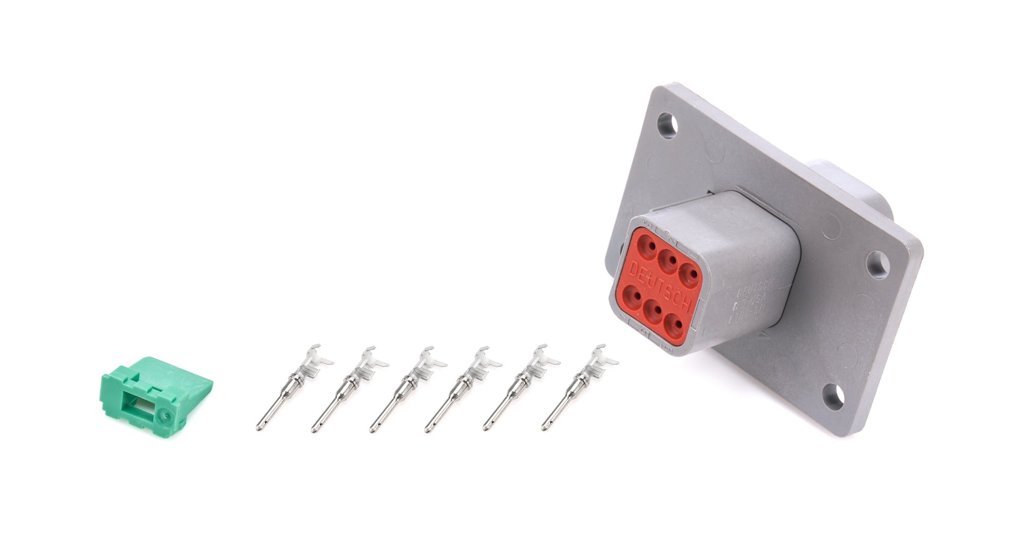 Plug Deutsch 6 Pin Receptacle w/Flange - 71367