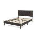 Full/Queen Size Upholstered Platform Bed with Tufted Headboard