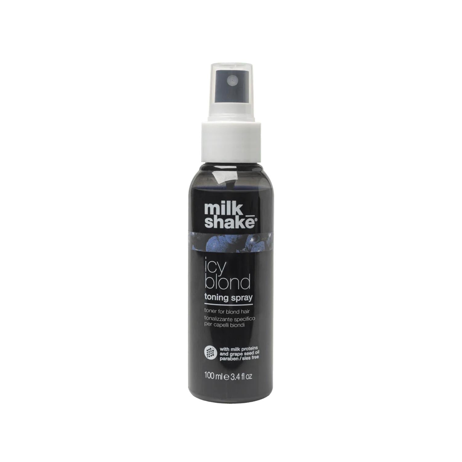 milk_shake Icy Blond Toning Spray for Blond Hair - 100ml, Toning and Color-Enhancing Properties