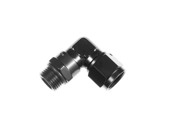 6AN Female to 6AN ORB Male Swivel 90Deg Black - 829106062