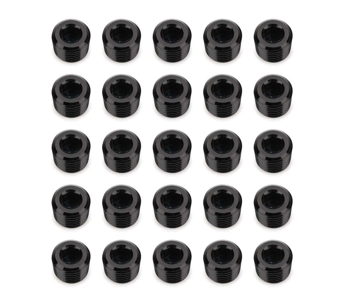 1/4in NPT Socket Head Pipe Plug 25/pkg Black - 93204252