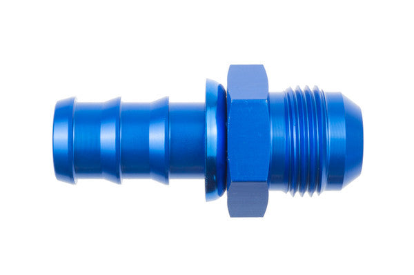 6AN Male to 3/8in Hose Barb Straight Blue - 94006061