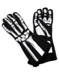 Single Layer White Skeleton Gloves Medium - 600080133