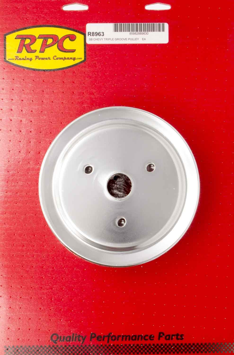SBC SWP 3 Groove Crank Pulley - R8963