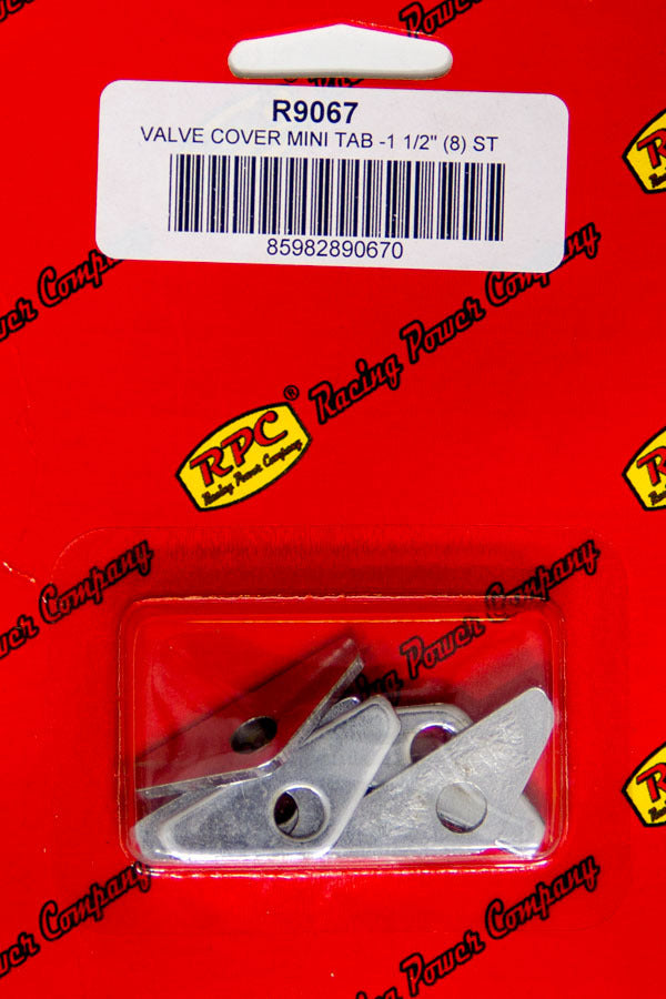 Chrome V/C Hold Down Mini Tab 8pcs - R9067
