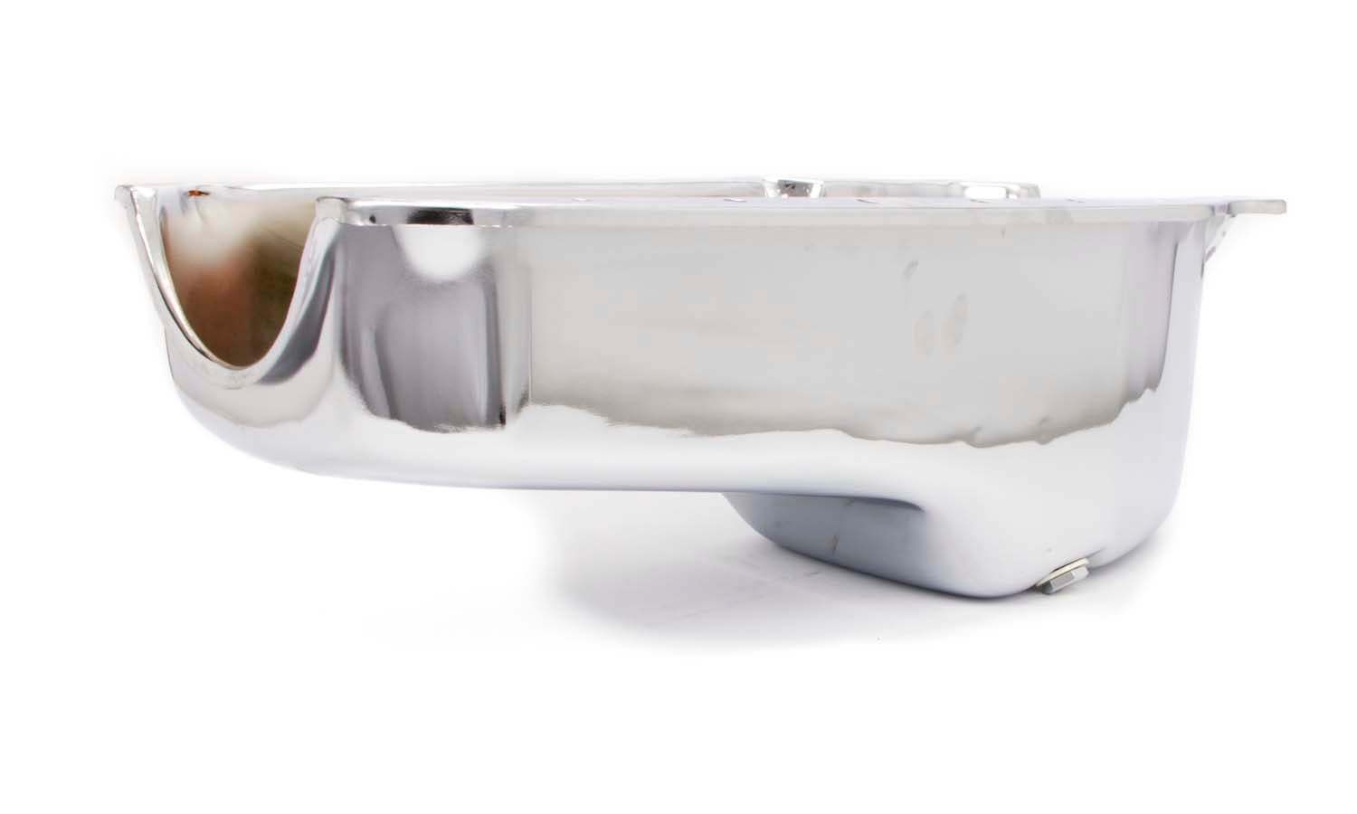 86- SBC Steel Stock Oil Pan Chrome - R9414