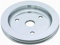 Pol Alum SBC Double Gro ove Pulley - R9481POL
