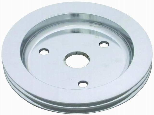 Pol Alum SBC Double Gro ove Pulley - R9481POL