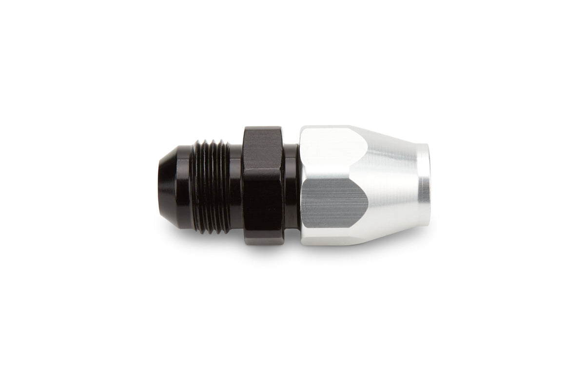#6 Male 37 Deg to 3/8in Tube Black/Silver - 639213