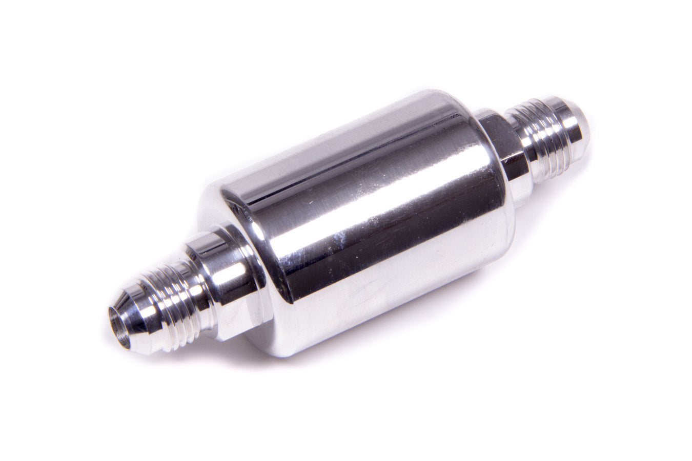 #6 Aluminum Fuel Filter Polished 3in x 1-1/4in - 650140