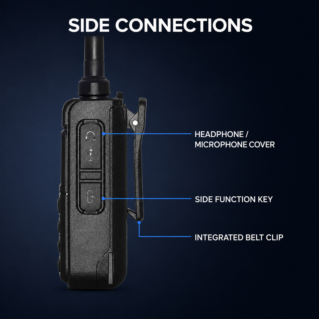 RUYAGE UV58 Plus 5W 6-Band Analog Walkie Talkie