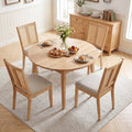 Rattan Dining Chairs Set of 4 with Padded Seats