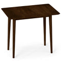 Rectangular Wooden Dining Table for 2-4 34 Inch Farmhouse Solid Wood Kitchen Table
