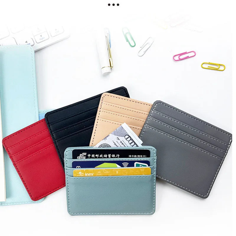 Ultra Thin Mini Card Holder Wallet | Simple Business Credit Card Case for Men and Women