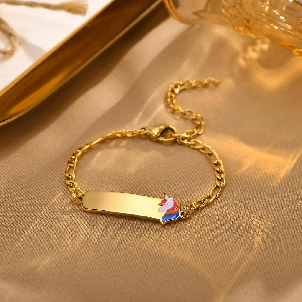 Custom Stainless Steel Name Bracelet | Personalized Gift for Daughter