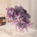 Trendy Butterfly Tassel Hair Claw; Mesh Shark Clip For Ponytail; Must-Have Hair Accessory For Women