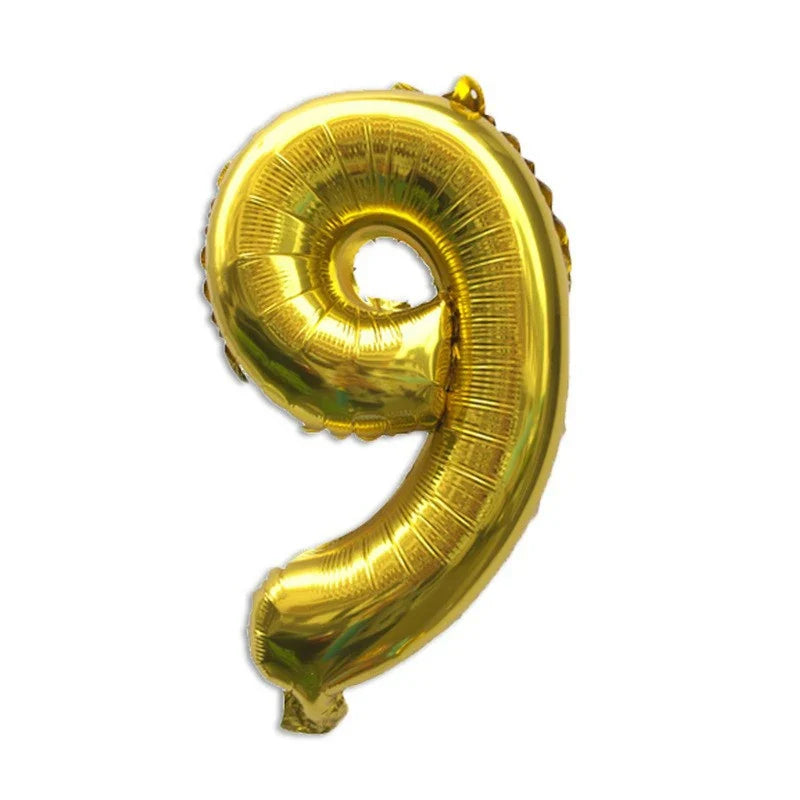 32 Inch Gold Foil Number Balloons 0-9 | Birthday Party Decorations