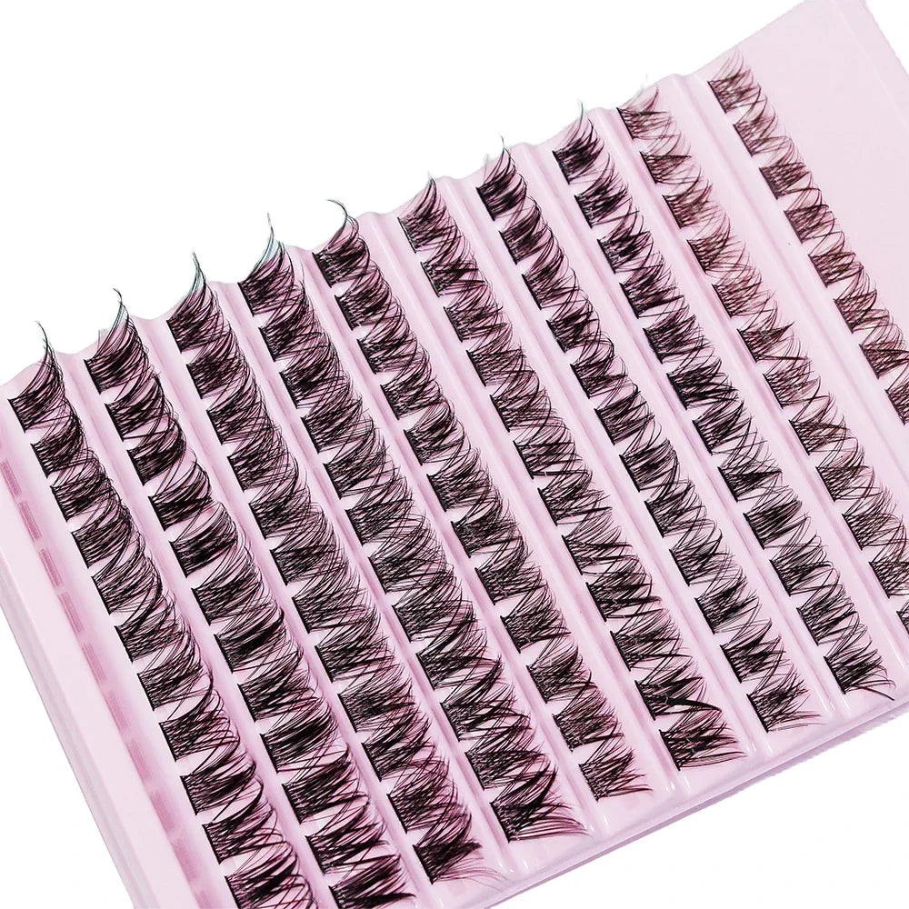 Lash Clusters 120pcs Cluster Lashes 8-16mm Wispy Individual Lashes Extensions Natural Look D Curl Fluffy Lashes