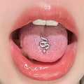 Small snake-shaped earrings, nose studs, titanium steel tongue studs, lip studs,flat-bottomed body piercing titanium accessories