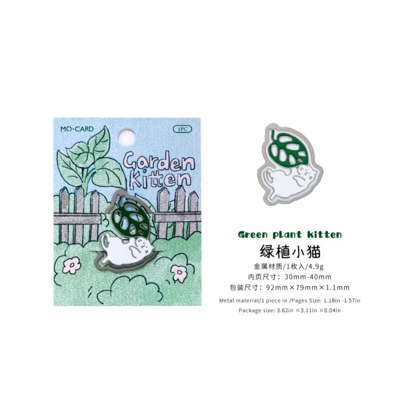 1 Piece Metal Bookmark Cat Life Cute Cartoon Page Clip for Reading Student Gift Book Accessory,Animal Design Book Lover Present