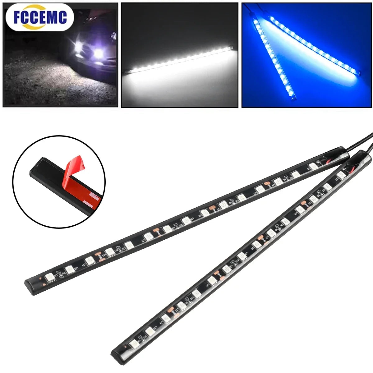 Car Ambient Lighting Strip Set | 12V Waterproof LED Car Interior Decorative Atmosphere Neon Lights
