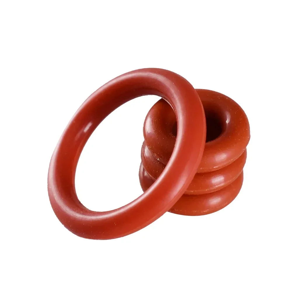 Red Silicone O-Ring Sealing Gasket | Food Grade VMQ Rubber Washer for Cooker