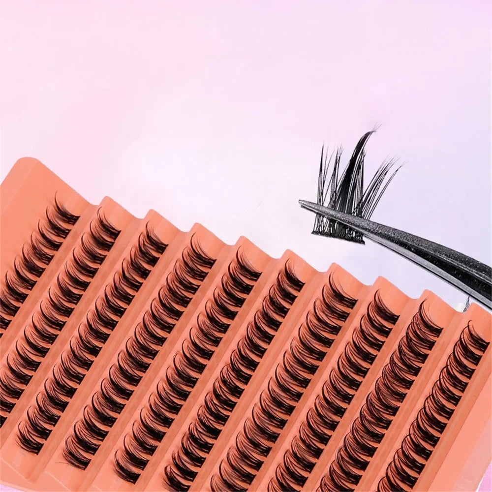 Wispy Individual Lash Clusters D Curl DIY At Home Lash Extension Clusters Soft Lightweight Reusable Eyelash Bundles