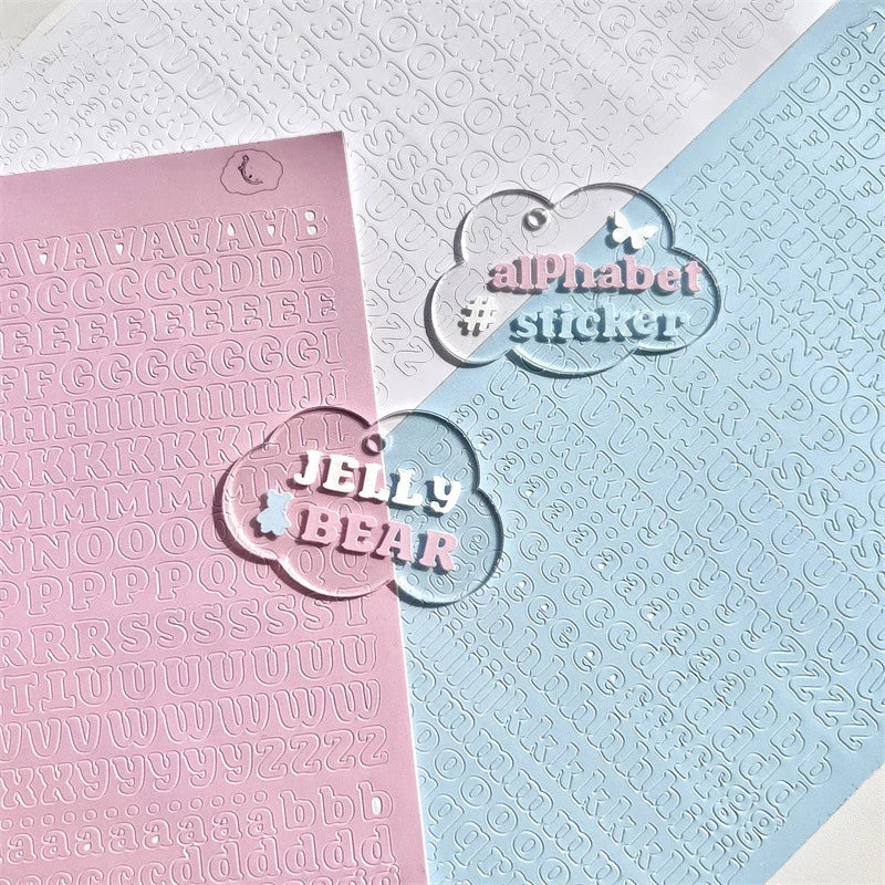 3pcs/set Korean Letter Scrapbook Sticker Set | DIY Decor for Kpop Photocard and Journaling