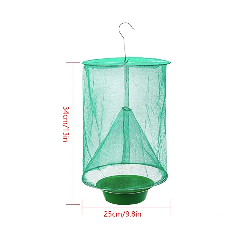 Reusable Fly Catcher Pest Control | Hanging Trap for Flies, Mosquitoes, and Moths