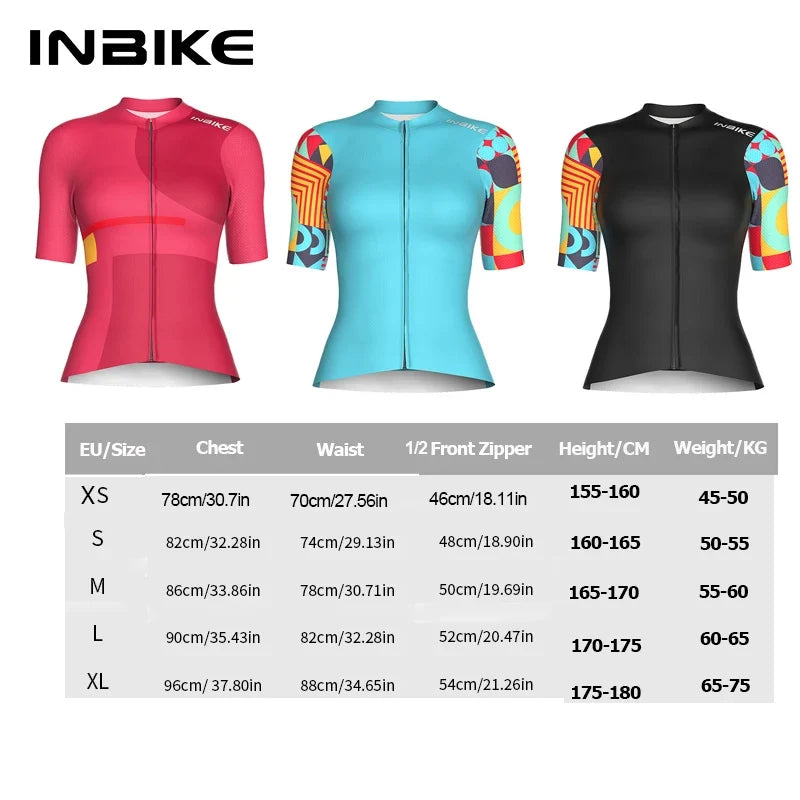 INBIKE Women’s Quick-Dry Cycling Jersey Top