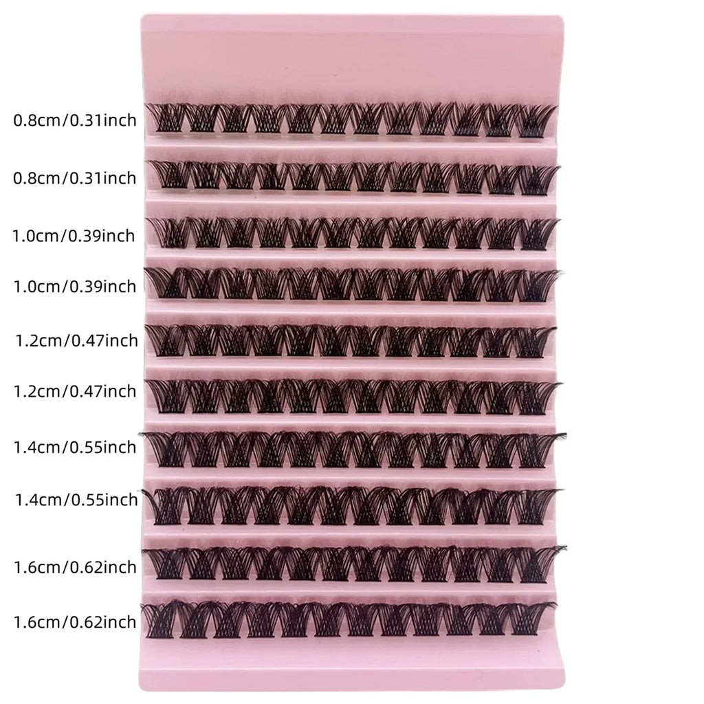 Fluffy Volume Lash Clusters 120pcs D Curl Individual Lashes Thick DIY Eyelash Extensions Cluster Lashes for Makeup
