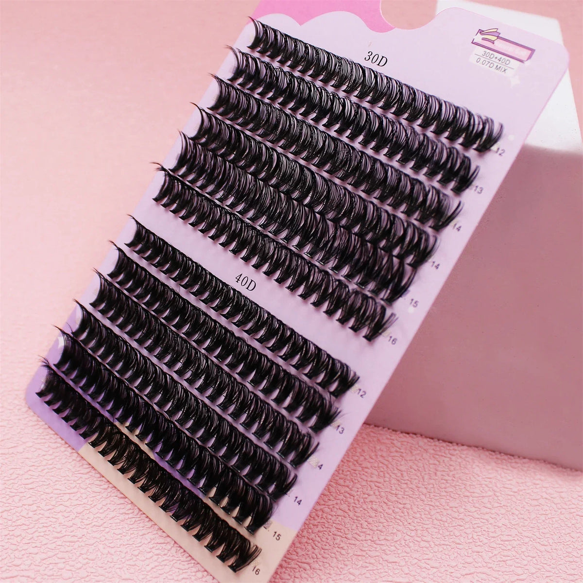 30/40D 12-16mm Mix D Curl Cluster Lashes Individual Lashes Lash Extensions Clusters Lashes Soft Natural False Eyelashes