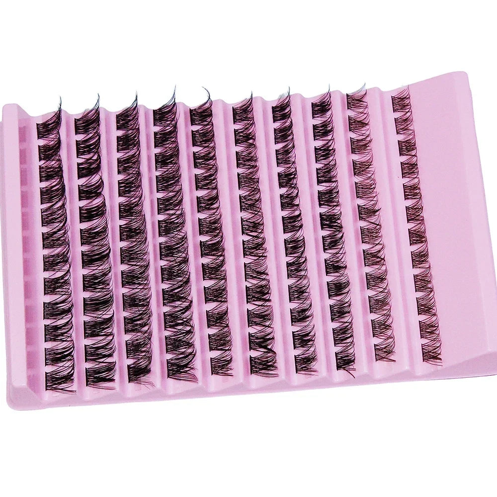 Lash Clusters 120pcs Cluster Lashes 8-16mm Wispy Individual Lashes Extensions Natural Look D Curl Fluffy Lashes