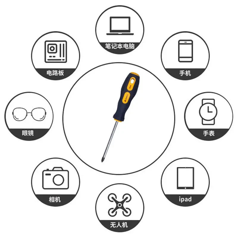 3*150-6*150mm PH0 PH1 PH2 Phillips Screwdriver | Multifunctional Magnetic Cross and Slotted Screw Driver Set