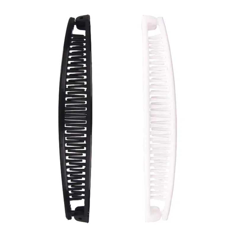 Solid Color Ponytail Hoder Hair Clamp Banana Hair Clips Women Hair Claw Barrettes Hairpins Fashion Styling Accessories for Girl