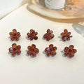 10pcs/set Girls Mini Floral Hair Claw Kawaii Pearl Rhinestone Hair Clip Claw Clamp Braid Headwear Women Kids Hair Accessories
